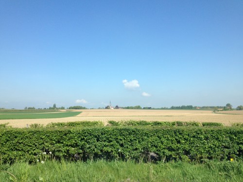 Even later ben ik mijn boosheid alweer kwijt als ik geniet van het landschap en de blauwe lucht