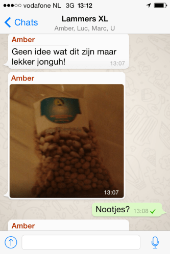 Appje twee, dochter was ook aan de knabbel...