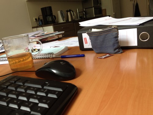 Ik duik de ordners in voor de broodnodige afleiding