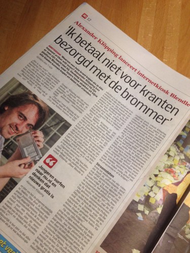 Dit vind ik dus leuk, lezen waar je behoefte aan hebt en waar je dan gewoon voor betaald. Ik ben voor.