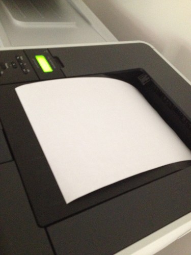 De werkdag beginnen met printen