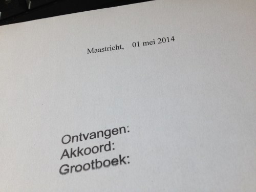 Incoming, stempel d'r op en wegwerken