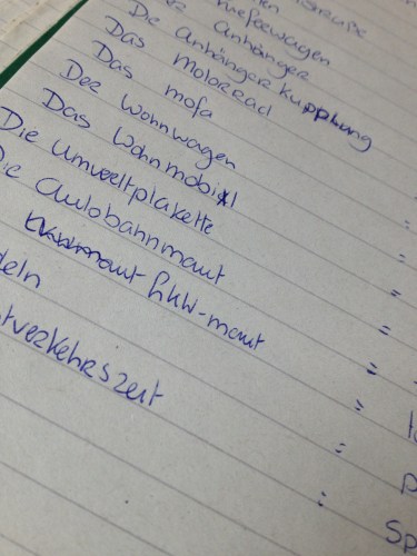 Tijd voor de Duiste les..wir fahren auf der Autobahn