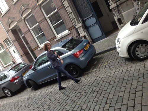 Samen met Cëline op pad. 