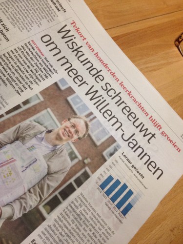 Maar leraren wiskunde komen we nog steeds te kort.