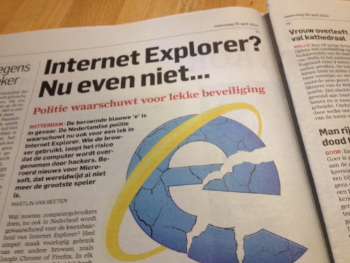 Ik had het al laten weten, maar nu horen jullie het ook van een ander.