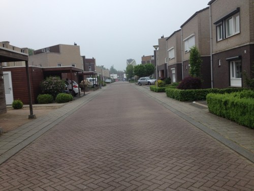 Na de les nog steeds geen zon te zien.