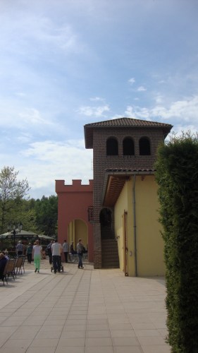 We komen in Italië aan.