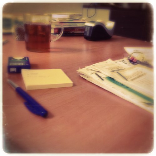 Kassabonnen en thee..het begin is er.