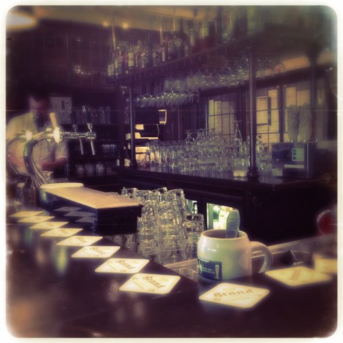 De viltjes zijn gerangschikt.