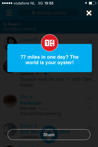 Goed bezig volgens Foursquare