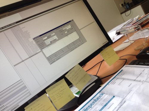 De rest van de middag verder met de administratie.