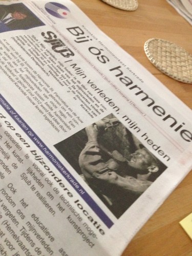 Een extra krant vandaag..er staan mooie dingen op het programma.