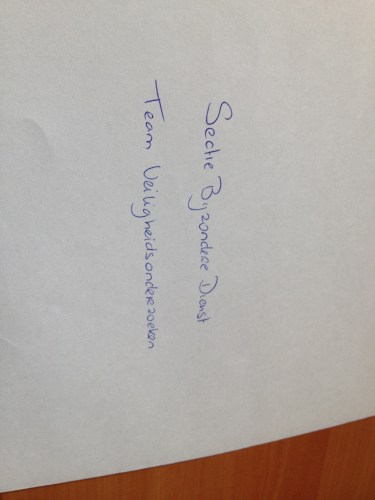 Ik verstuur geheime documenten.