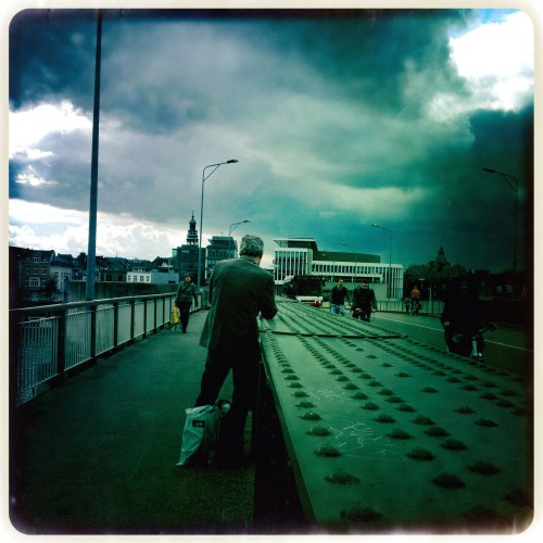 De fotograaf gefotografeerd