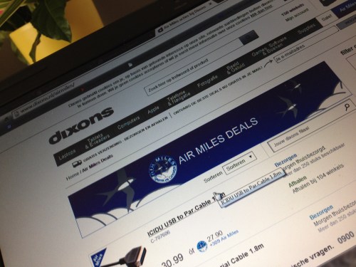  Op zoek naar een goede digitale camera verdwaal ik in het airmiles systeem.