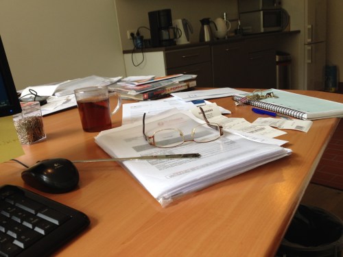 Hup aan de slag. Nieuwe stapels ontstaan zonder dat ik het in de gaten heb.