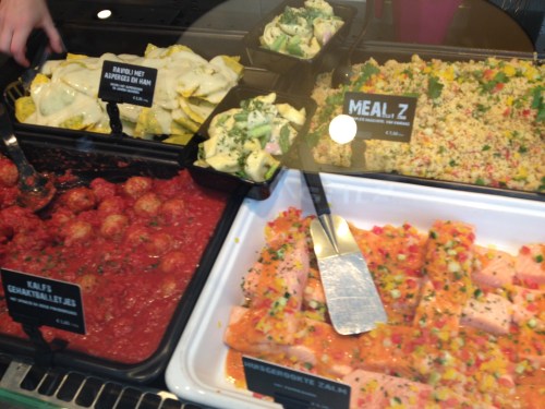 Tijd voor de lunch. Bij Saveurs valt weer veel te kiezen.