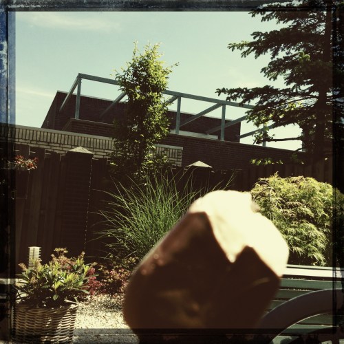 IJs en eindeloos blauw...genieten.