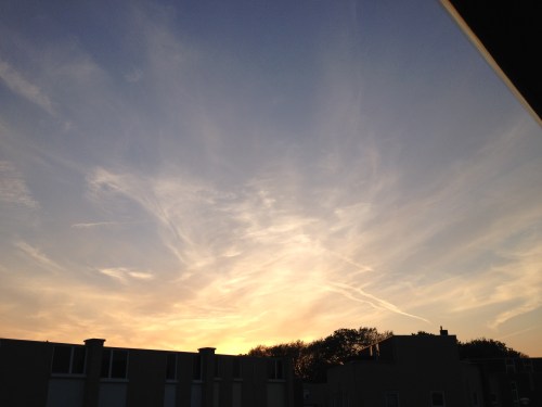 Aan de voorkant is  een kleurrijk spektakel te zien.  Voor vandaag is het mooi geweest. Dag dag, tot morgen.