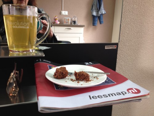 Bianca heeft brownies gebakken. Zo lekker