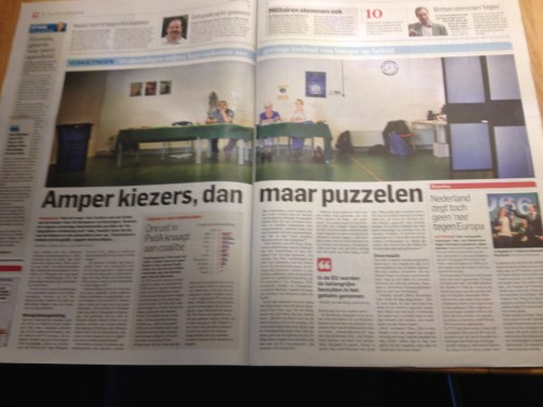 Ik had mijn laptop meegenomen, genoeg te doen