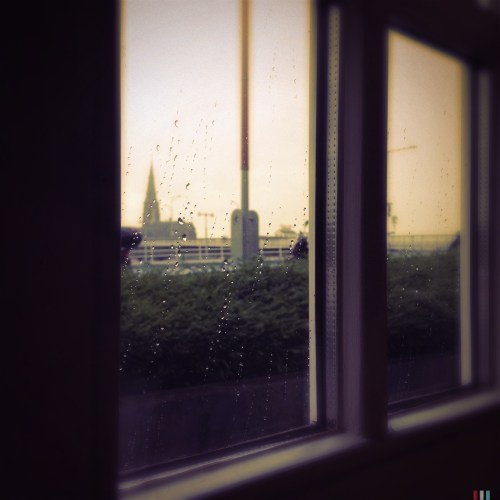 Tijdens de Duitse les vallen de  eerste druppels.