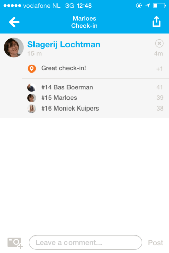 Telefoon met een bijna lege batterij en dan boodschappen doen. Weinig foto´s dus