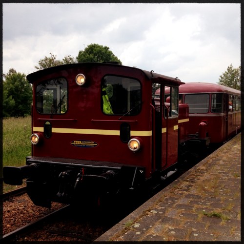 Oh wat schattig...een oude trein bij Schin op Geul