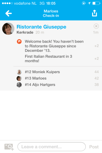 Eten bij Giuseppe, altijd een feest