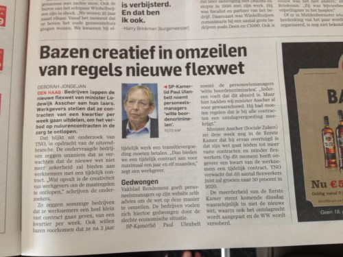 Zijn wij verbaasd? nee toch zeker?