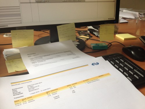 Snel weer aan het werk.