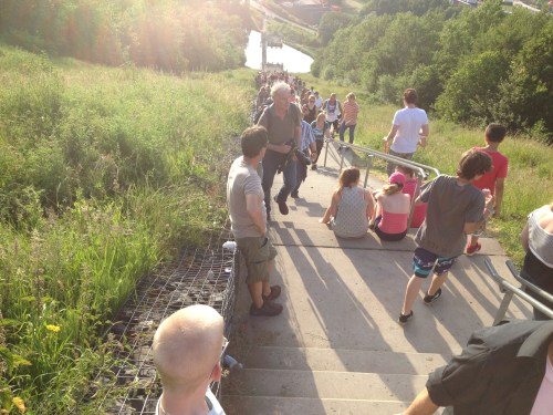 Kijk hoe hoog we al zijn.