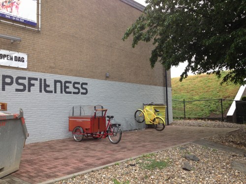 Op naar wat beweging. PS de fietsen worden steeds groter