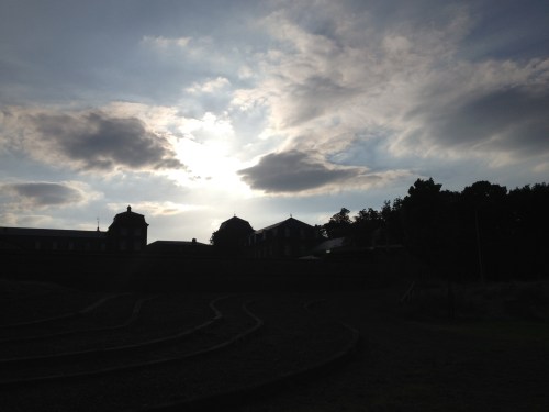 Rolduc in de avondzon