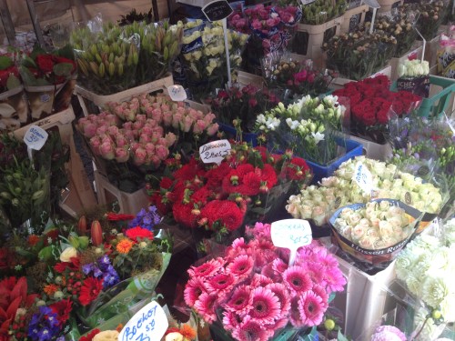 Bloemen voor een thuiskomende zus.