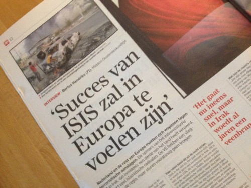 Wat zei ik gisteren? Precies...bange dagen.