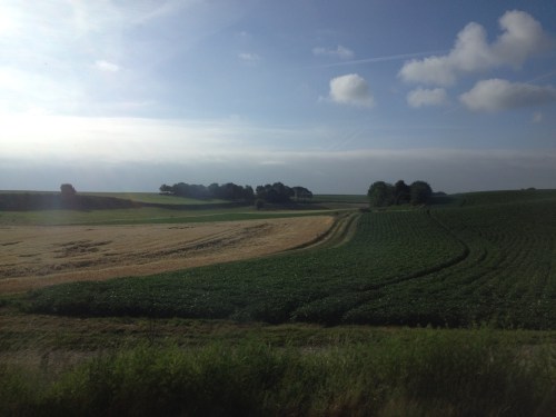 Zien jullie die strepen? extreem vuile ramen in de Veoliatrein