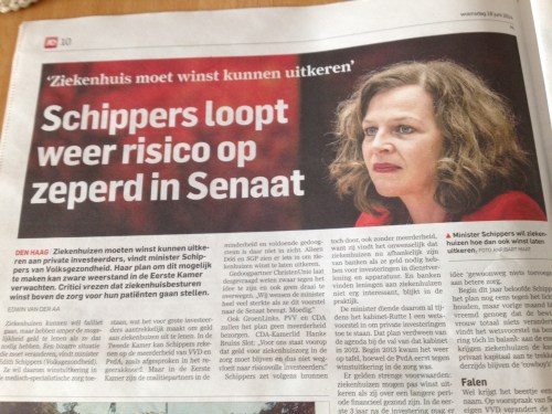 Weer zo´n waanzinnig idee. Ziet u het voor u? De kat op het spek binden noemen ze dat.