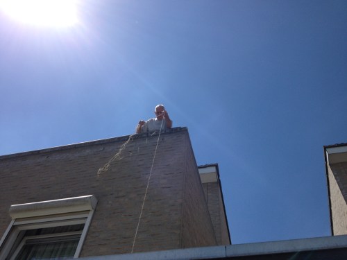 Wat doet die daar nou ?