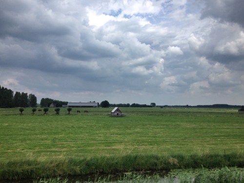 Een hutje op het veld.