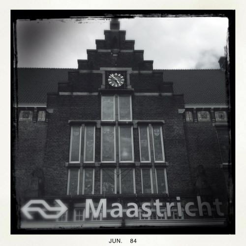 Weer terug bij het startpunt, station Maastricht.