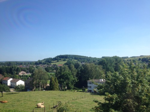 Op weg naar huis geniet ik weer van de zonnige heuvels.