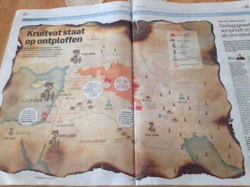 Een grote brandhaard en geen druppel water in de buurt.