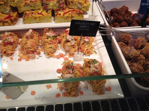 Spagetti en kreeft, zaaaalig!