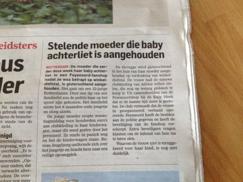 Zullen we even wedden hoe lang het duurt voor ze dat kind weer terug heeft?