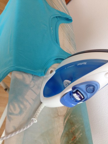 En dit om kreukels glad te strijken.