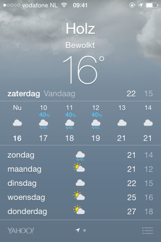 Mijn telefoon meldt  niet veel beters.