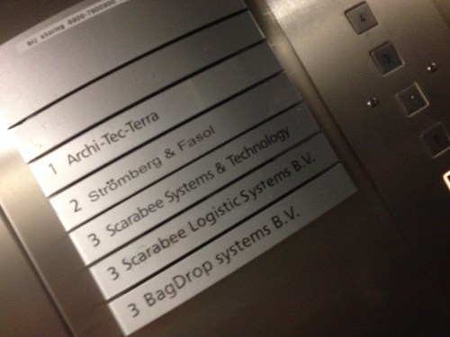 We zitten in de lift...yeah!
