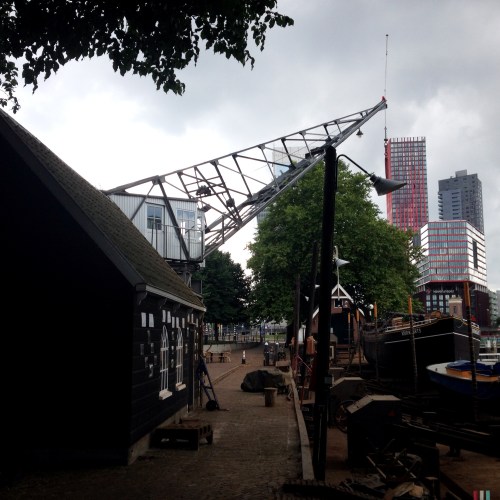 De oude werf is nog steeds in gebruik